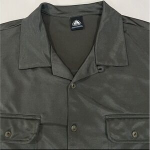 Vintage Nike ACG Camp Shirt Large Green Gorpcore Y2K Button Up Men's Loop Collar